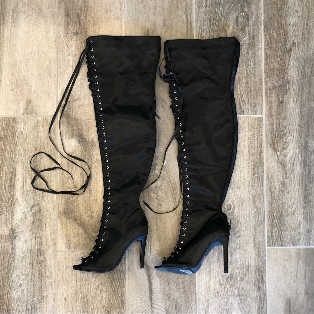 Over Knee Lace Up Boots